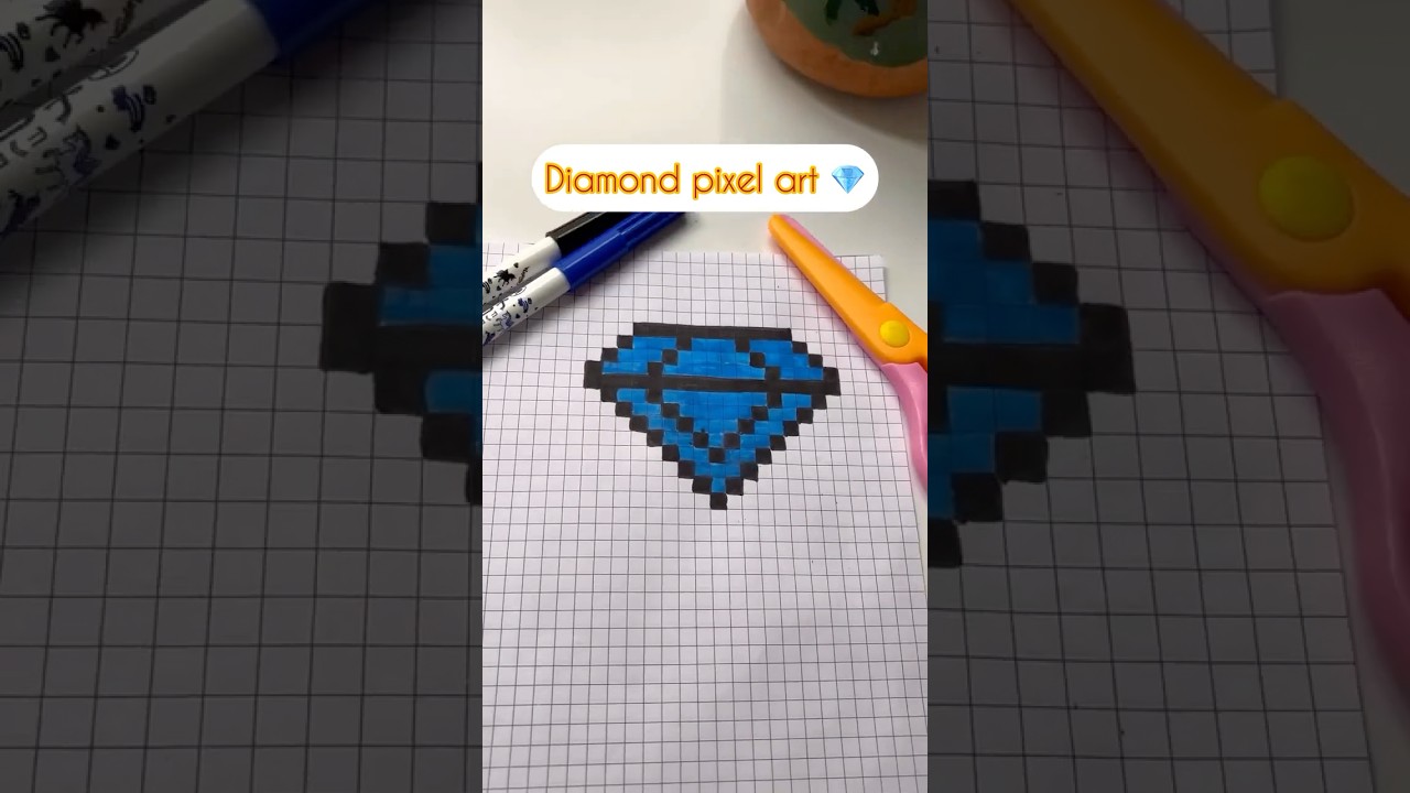 💎diamond pixel art ideas✨
