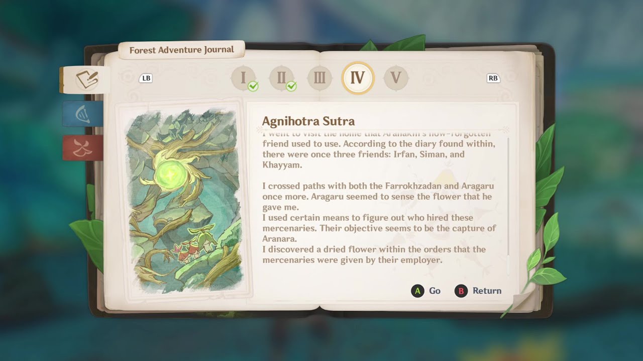 【Genshin Impact V3.0】Agnihotra Sutra Forest Adventure Journal Full Completion