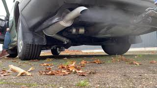 Ford Scorpio mk.1 2.4 V6 exhaust sound (cold)