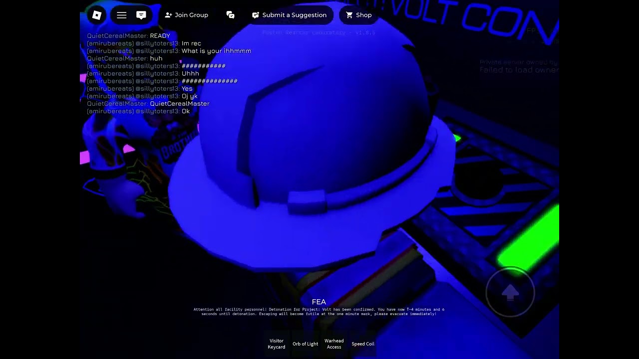 PJT: Volt | Fusion Reactor Laboratory | ROBLOX