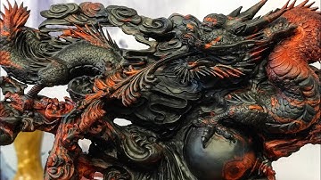 Nhất long vờn ngọc trắc đỏ đen siêu vip TƯỢNG GỖ NGUYỄN HỒNG 0987336318