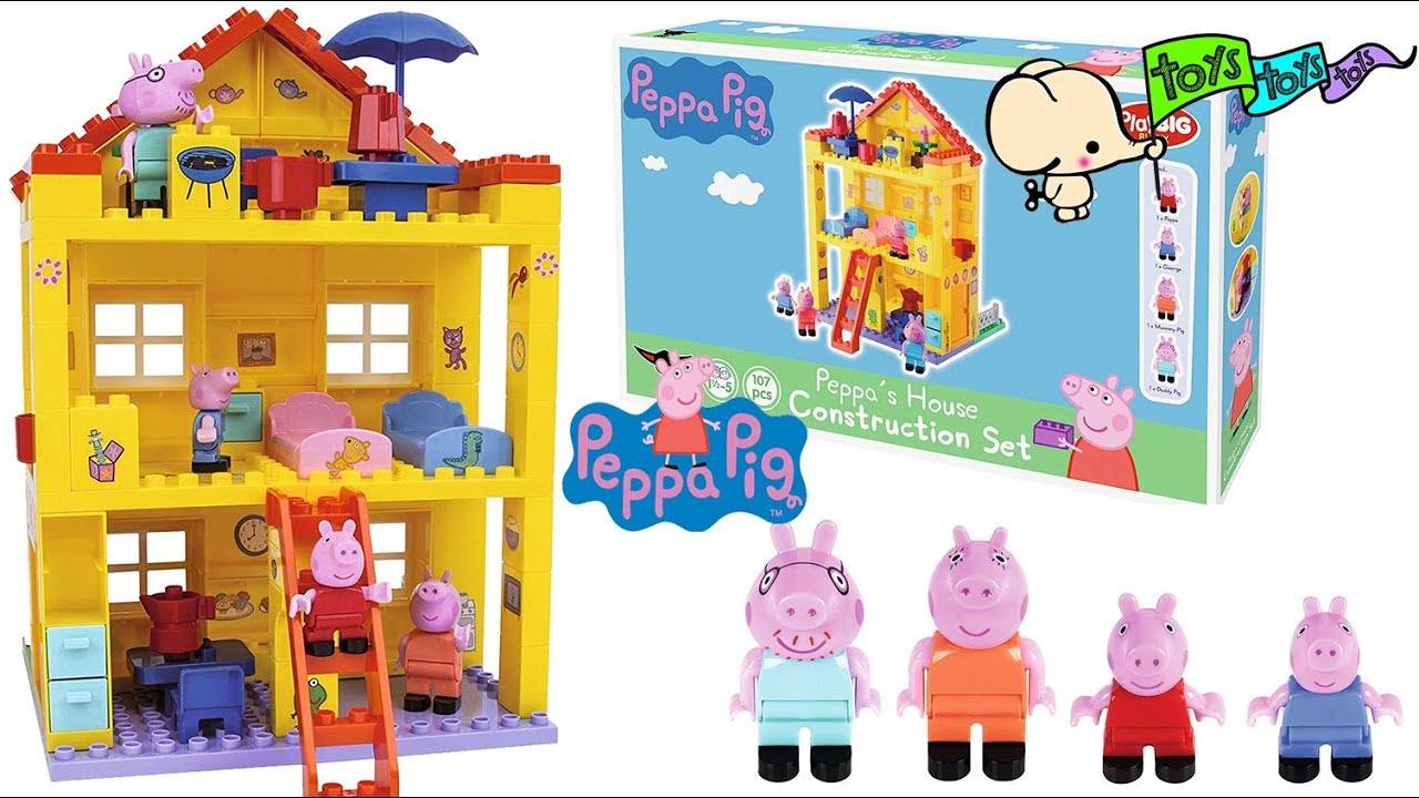 New Creative Toy Peppa Pig Peppa's House Villa Kids DIY Assembling Toys 