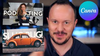 How to Place Text Behind an Image // Canva Tutorial