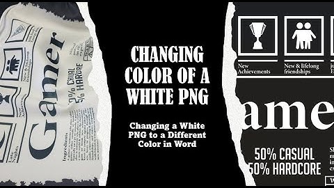 How to Change a White PNG to Color for Sublimation Using Word #png #sublimationtutorial