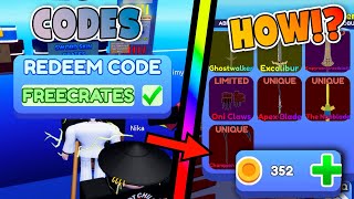 [NEW CODES] HOW TO GET COINS FAST + OPENING CRATES IN BLADE BALL | [NEW] Blade Ball | ROBLOX