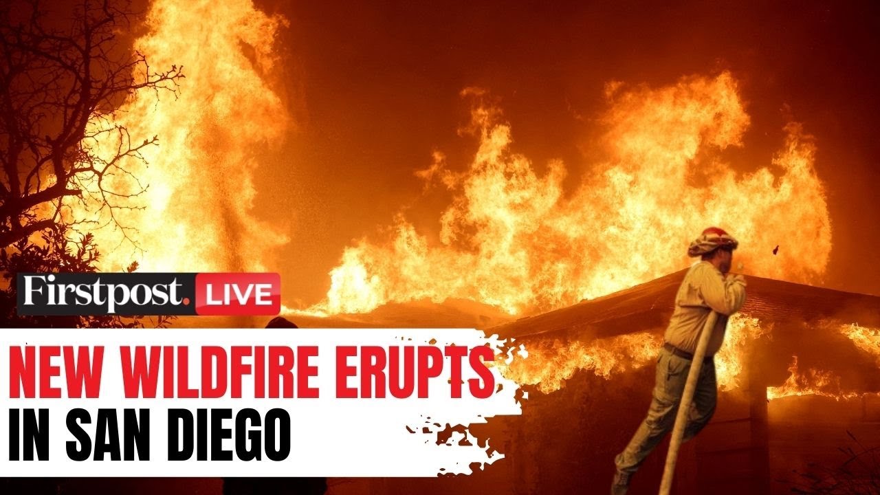San Diego Wildfire LIVE: Fire near San Diego Mall; Santa Ana Winds ...