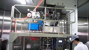 10 head weigher 200g gusset bag nitregon gusset bag VFFS bagging machine