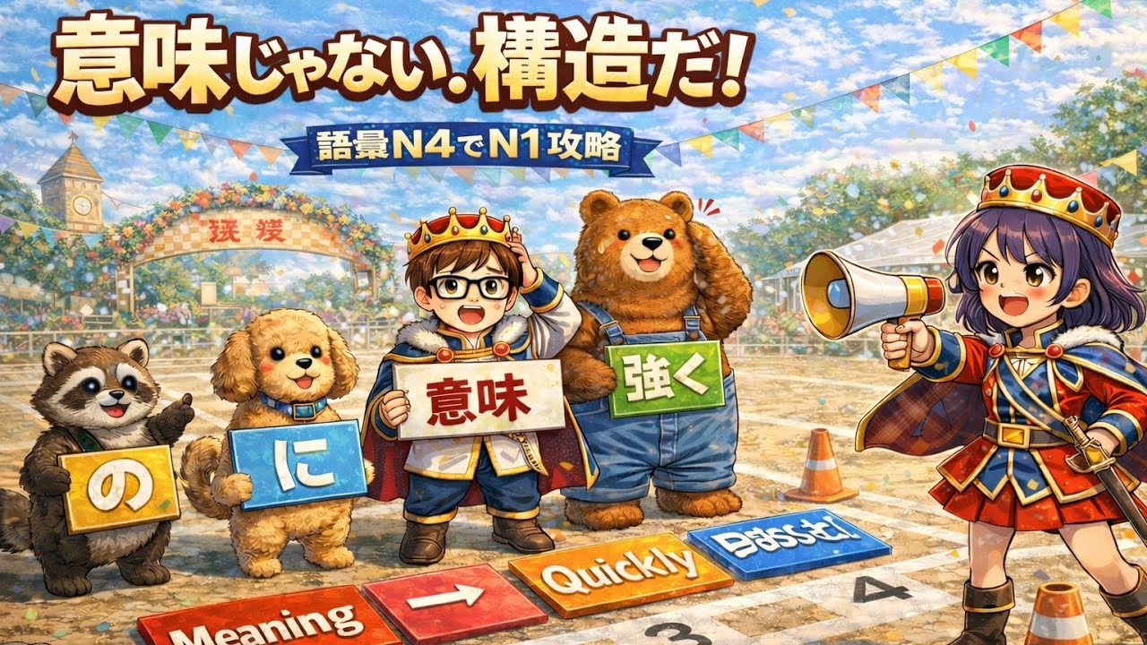 並び替えは意味じゃない。構造だ！｜語彙N4でN1攻略