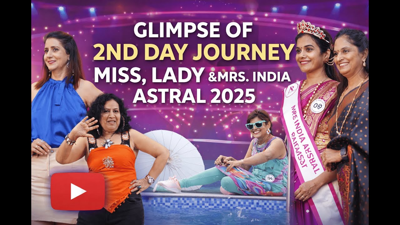 “Day 2 Vlog | Miss & Mrs India Astral 2025 | Pool Shoot + Creative Dupatta Tops + Crowning Prep!”
