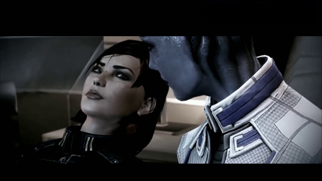 Hold on// Mass effect gmv Shepard and Liara