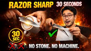This FORGOTTEN Blacksmith Trick Makes Any Knife RAZOR Sharp in 30 Seconds  No Stone  No Machine