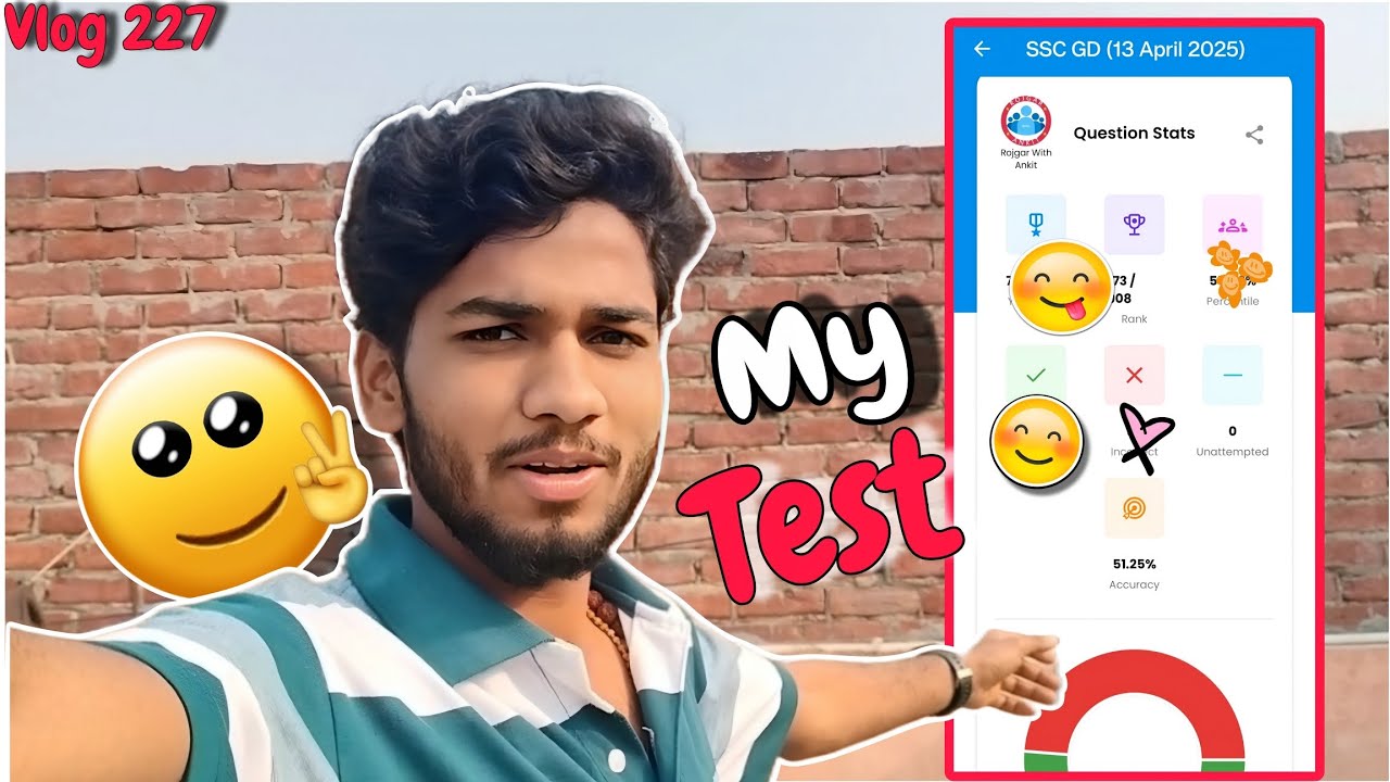 My Test Report 😊 || Aaj Ka Test Me 🥲 Bahut  ?  ||SSC GD Ka Test Mara 🥹 Village Boy Vlog 😃
