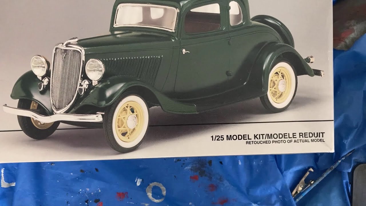 Building a 1934 Ford Coupe Model Car Kit
