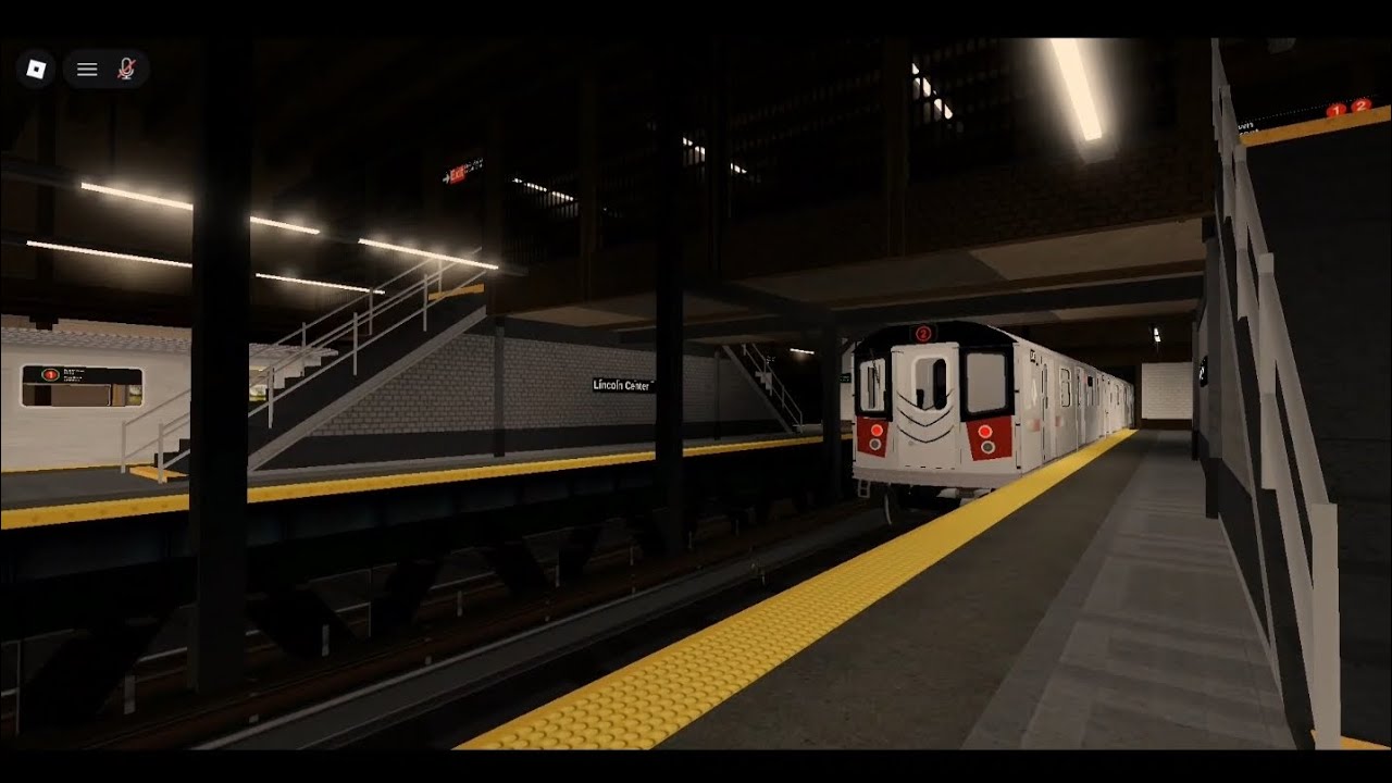 Shuttle NYC Subway Automated: (1)(2)(S) Train action @ Lincoln Center ...