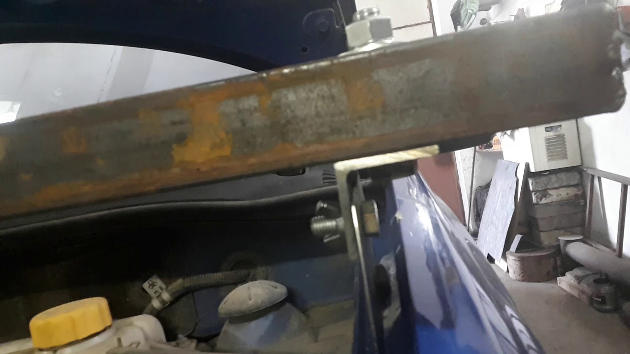 Изготовление траверсы для вывешивания двигателя - YouTube
