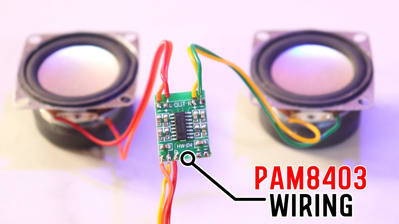 PAM8403 Amplifier board Wiring करने का सही तरीका 🔊 - YouTube