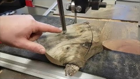 Cutting a Perfect Bowl Blank on a Bandsaw & Bowl Blank RPM Spin Test! EthAnswers Rikon Record Lathe