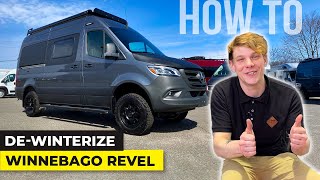 RV SEASON IS HERE | How To DeWinterize Your RV Camper Van | 2023 Winnebago Revel