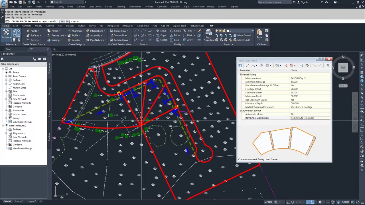 How to Subdivide existing parcels in Autodesk Professional: Civil 3D for Infrastructure