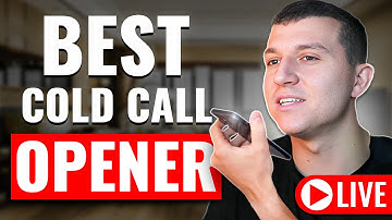 This Is BEST Insurance Cold Calling Opener (Live Dialing Proof)