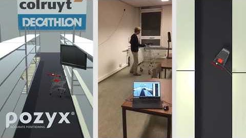 Pozyx accurate positioning demo #2: Accurately tracking a shopping cart inside a store