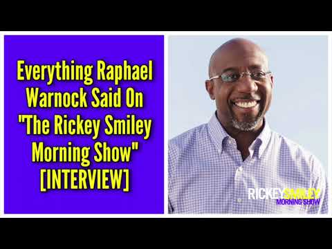 Everything Raphael Warnock Said On “The Rickey Smiley Morning Show”