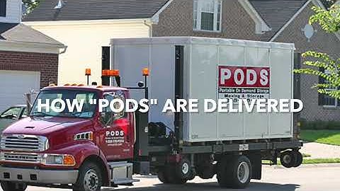 How "PODS" containers are delivered | Really Easy Tight-Space Delivery!