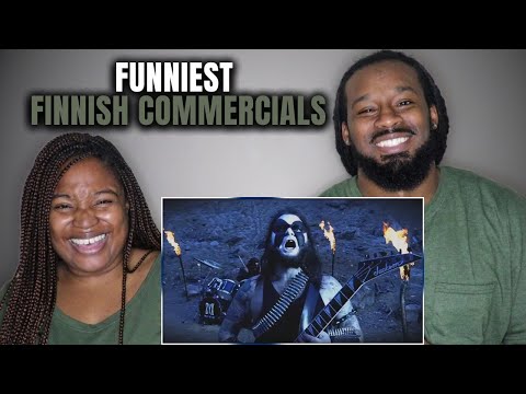 American Couple Reacts "Funniest Finnish Commercials"