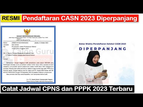 RESMI Diperpanjang: Jadwal Pendaftaran CPNS dan PPPK 2023 Diperpanjang ~ Cek Jadwal Terbaru