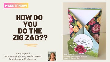 A simple and easy Zig Zag card | Stampin
