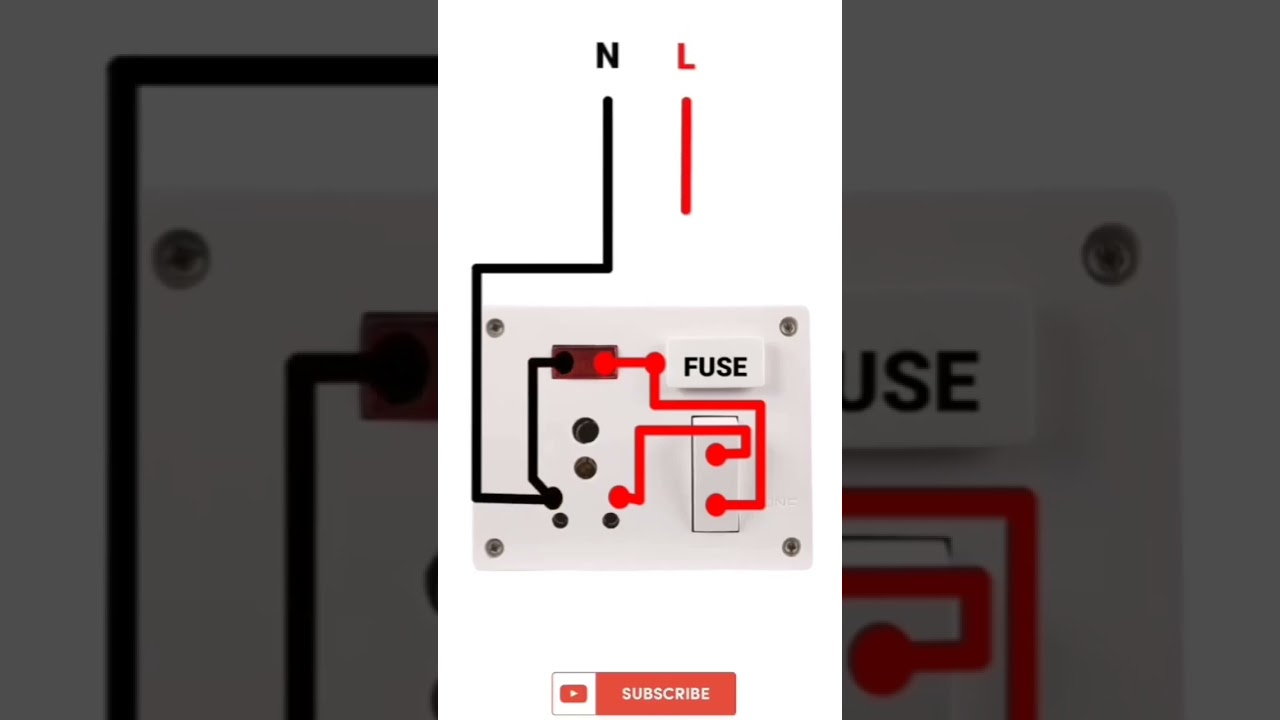 5pin soket 1switch fuse indieter connection 