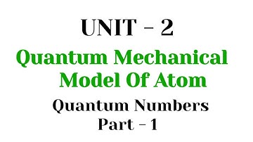 Quantum numbers | Part - 1 | Quantum mechnical model of atom | TN 11th chemistry | unit - 2