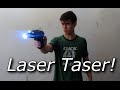 My Homemade "Laser Taser" Pistol with pulsed YAG laser and High Voltage Head!!!