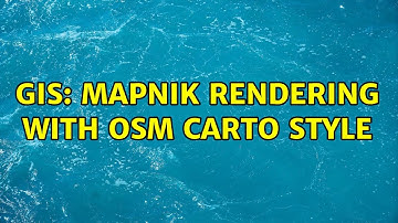 GIS: mapnik rendering with OSM Carto style
