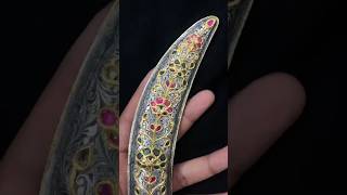 #handmade #warriors #antique #blade #pure #gold #silver #diamond #gemstone #beautiful #love #object