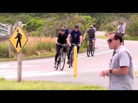 Joe Biden Celebrates First Lady 70th Birthday on a bike Ride