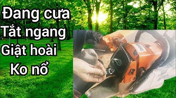 Đang cưa tắt ngang giật hoài không nổ, hướng dẫn sửa máy cưa xích