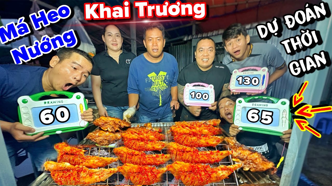 Mừng khai trương quán má heo nướng tâm huy.ết của anh cột chèo Thánh Xàm ra ăn hết quán vì quá ngon