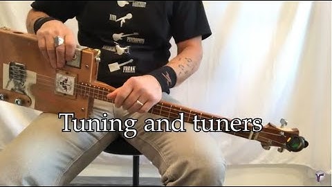 The D note tuning hack. The best easiest way to tune up your 3 string Cigar Box Guitar in open G