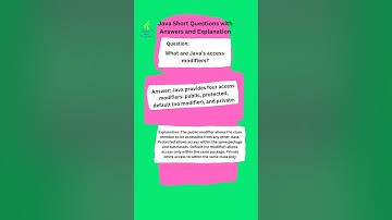 Java Short Questions and Answers with Explanation #computerapplication #icse