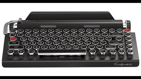 A Wireless And Wired Retro Mechanical Keyboard S Typewriter