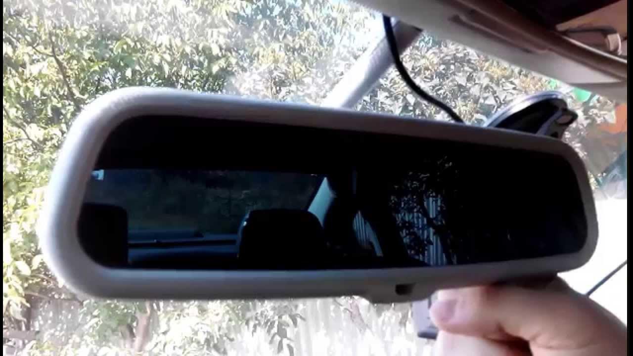 Как разобрать зеркало с подсветкой Зеркало с автозатемнением Passat B5+ - YouTube