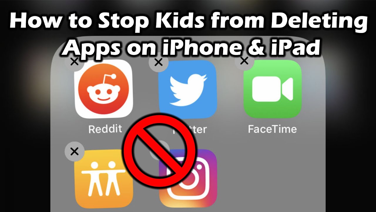 How to Stop Kids from Deleting Apps on iPhone & iPad - YouTube