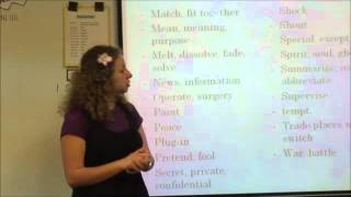 American Sign Language 2-Week Nine-Chapter 21 Vocabulary