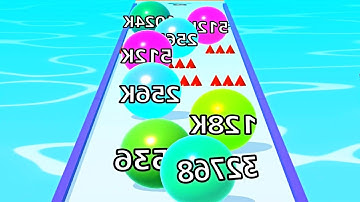 Ball Run Infinity Number Up To (128M, 256M, 512M, 1024M) ! All Levels Gameplay Part 205 android, ios