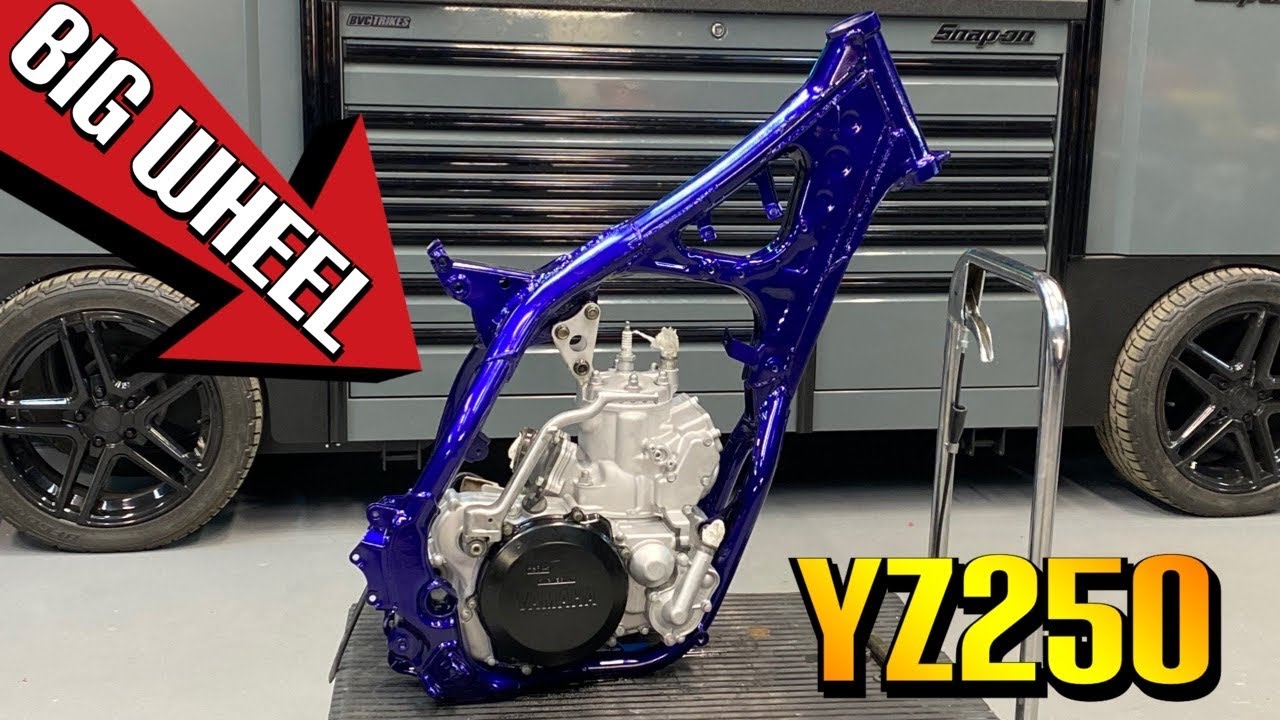 YAMAHA YZ250 2 STROKE BIG WHEEL PROJECT Part 1 + Give away YouTube