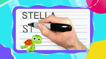 How To Write STELLA | Write With Me! -- FOR KIDS