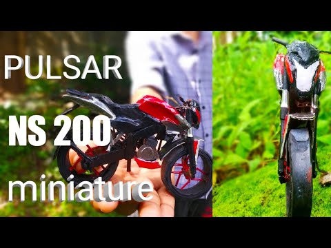 Pulsar Ns 0 Miniature Making Video Handmade Miniature Model Miniature Bike Making Youtube