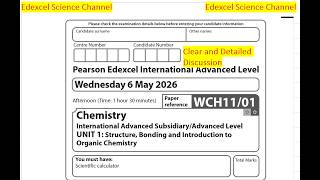 Information Edexcel IAL Chemistry Unit 1 June 2026 Detailed Walkthrough Q20 Guide