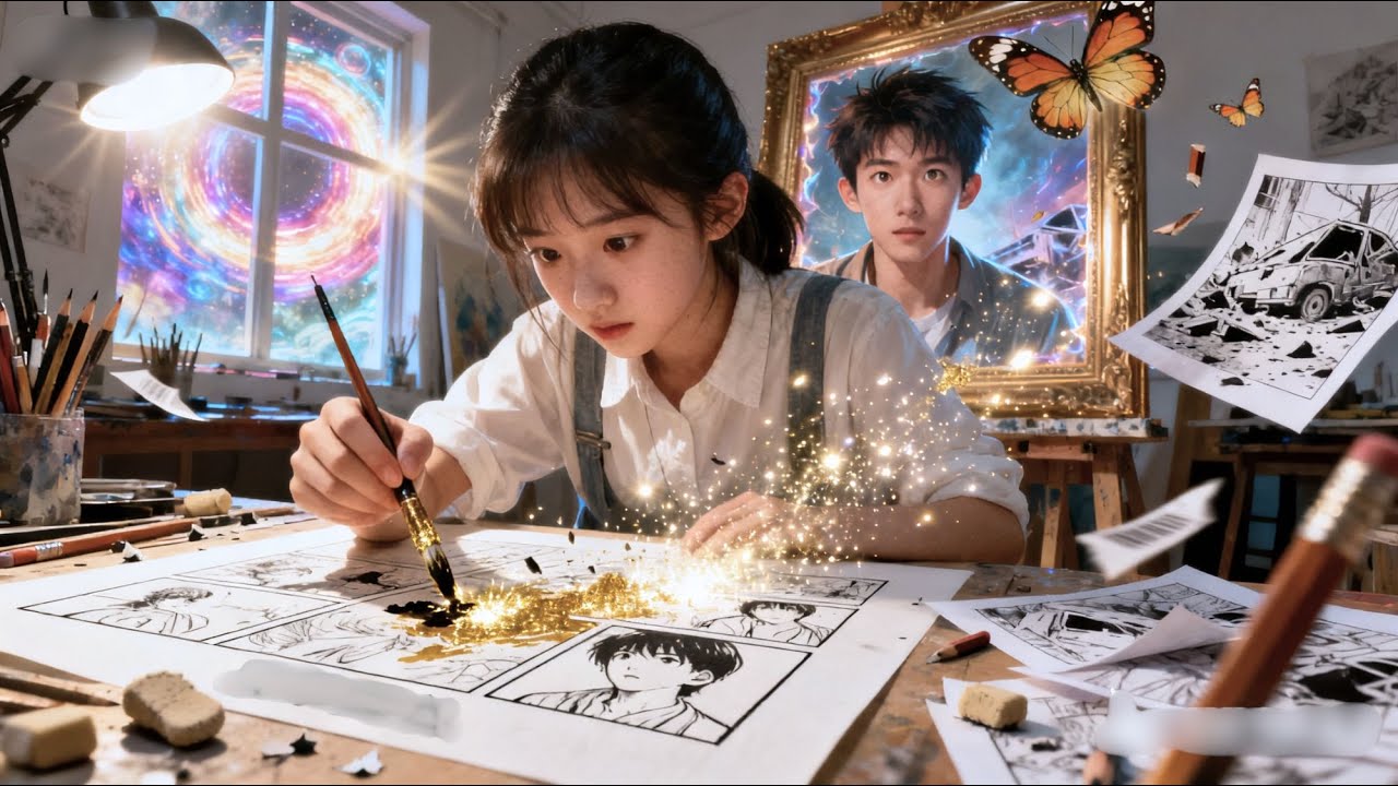 Her Manga Could Rewrite Reality.So She Erased Her Brother’s Death…